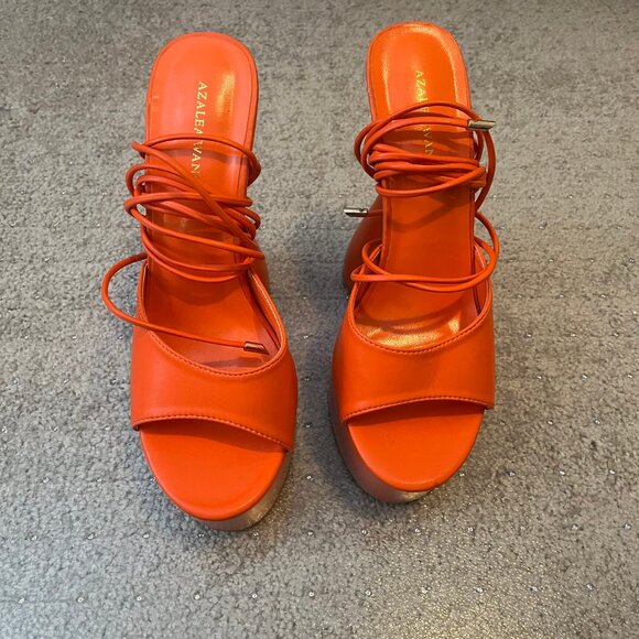 NEW Azalea Wang Platform Heel - Size 8.5 - Picture 4 of 9